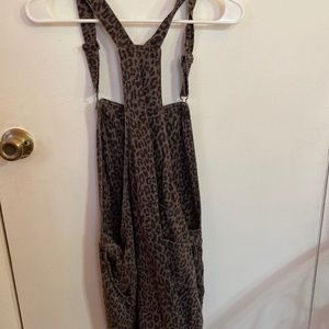 WallFlower Leopard print overalls